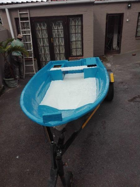 Small bay boat@8hp yamaha