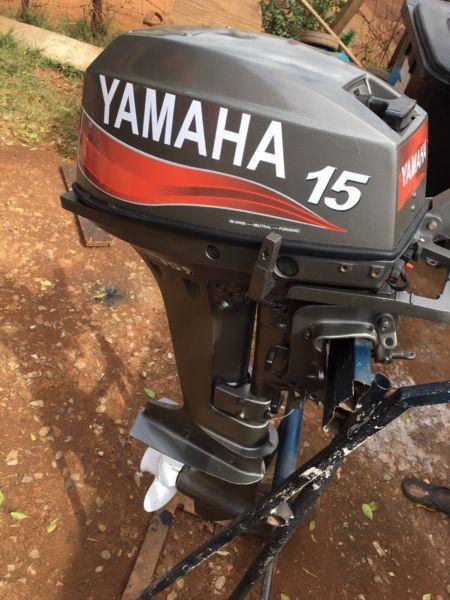 Selling used 15hp yamaha outboard motor