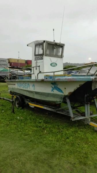 21ft butt cat for sale with 2x85hp Yamaha motors