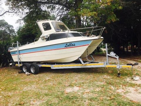 24f Orion cat deep sea fishing boat