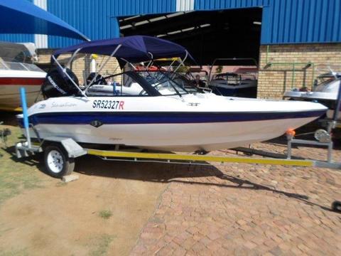 17ft Sensation 115hp Mercury 4 stroke motor