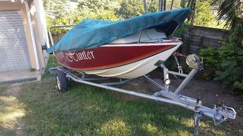 14ft6 Bay boat with motor for sale