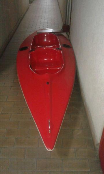 Canoe with watersnake motor