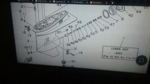 Outboard motors. Services and repairs