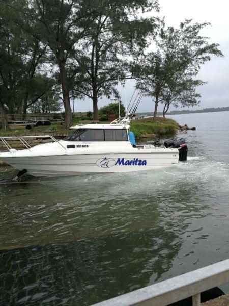 Immaculate Imported deep Sea Fishing boat. 7.5 m