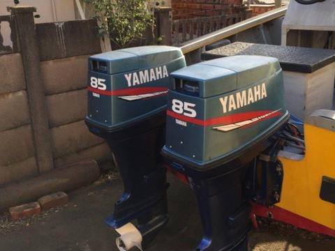 2 x 80HP Yamaha outboards