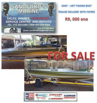 Dart 16ft Fishing Boat