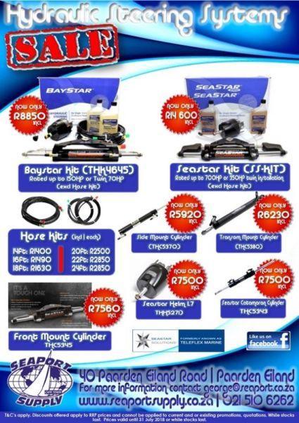 Baystar & Seastar Hydraulic Steering System Sale at Seaport Supply Cape Town
