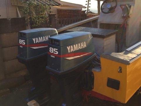 2 x 80HP Yamaha outboards