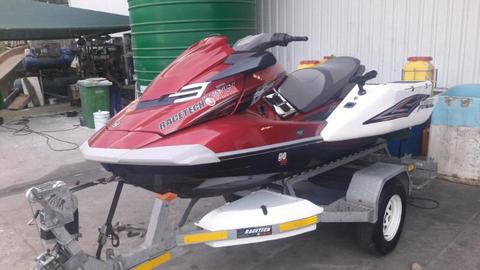Yamaha 2014 HO Jetski on Galvanized breakneck trailer with rollers winch