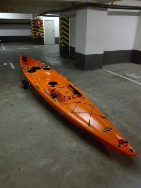 Fluid Bamba Fishing kayak with rudder and kit