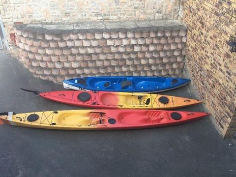 Single and double fishing kayak