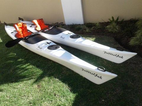 2 x Paddleyak Swift Hybrid Kayaks