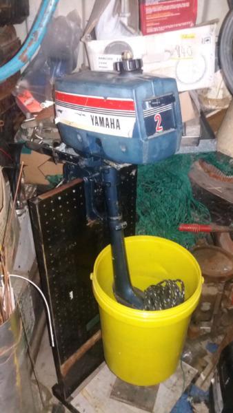 River boat trailer and 2hp Yamaha motor