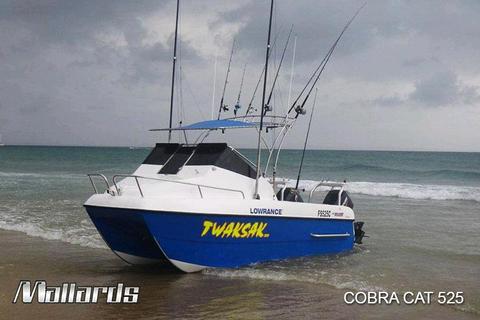NEW 2018 Mallards Cobra Cat 525 boat complete with Twin 70HP YAMAHA'S