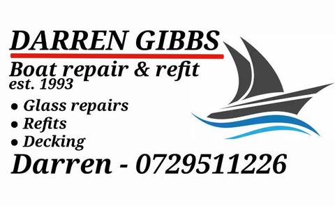 Boat and fibre glass repairs