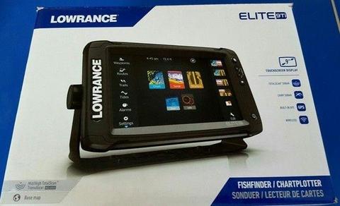 LOWRANCE ELITE 9TI WITH TOTAL SCAN TRANSDUCER