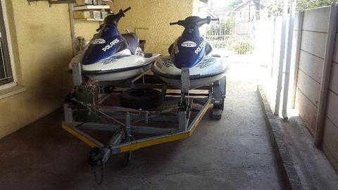 Double jetskis with trailer. All papers in order