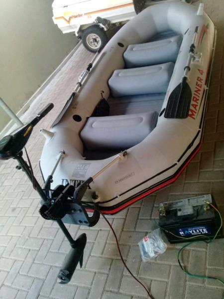 Mariner 4 six seater inflatable boat