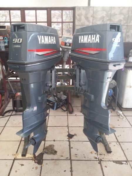 Yamaha 90 HP 2 Stroke Outboard Engine X 2