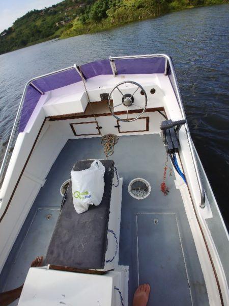 16 FOOT ORION CAT WITH TWO YAMAHA RELIABLE 40 HP 3 CYR MOTORS ON GALVANISED BREAKNECK TR