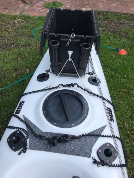 Fully kitted Fisha 500 Stealth Fishing Kayak plus all extras