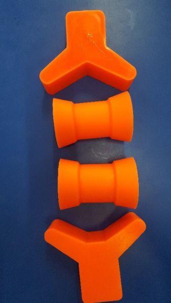 ORANGE BOAT ROLLERS AND STOPPERS!!!!!