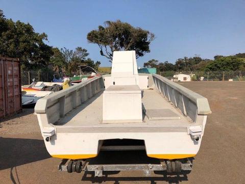 21FT CAT ON GALVANIZED TRAILER FOR SALE