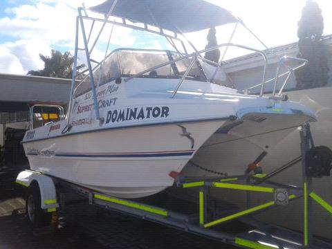 Supercat 520 F/C hull on registered trailer-R85000