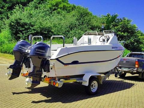 NEW SEACAT 520 FC 2X NEW YAMAHA F70 HP FOUR STOKES
