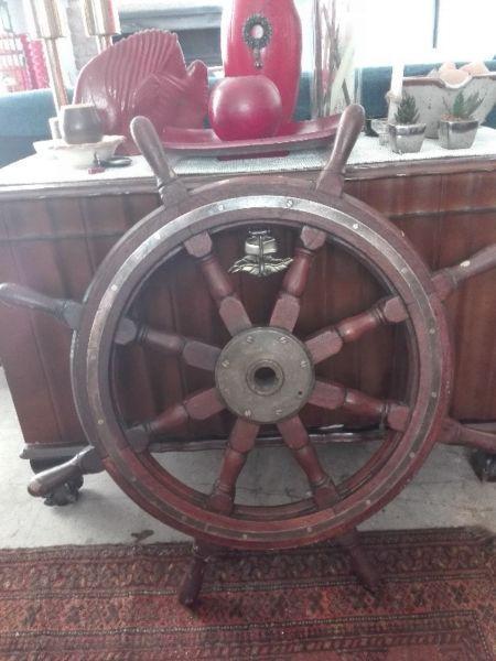 Trawler steering wheel its been taken care of it's original
