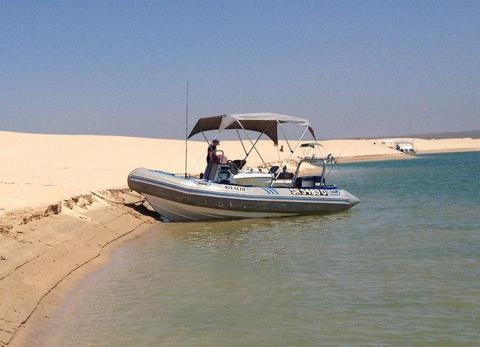 Stealth Semi-Rigid Rubber Duck with Yamaha 90 Outboard Motor