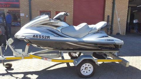 2008 Yamaha FX 160 High Output WaveRunner on single trailer and excellent condition - Linex