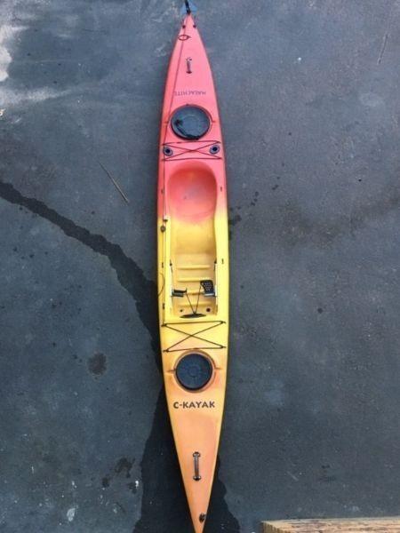 Single seater fishing kayak