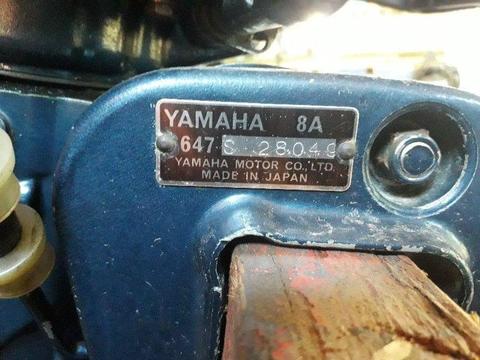 8 hp Yamaha motor for sale