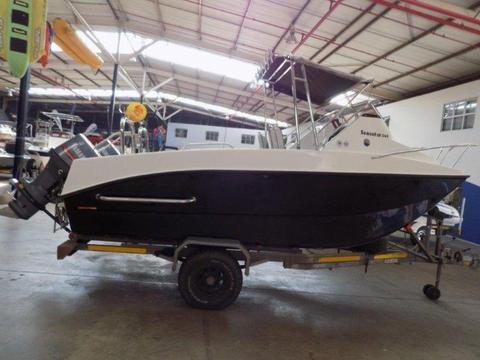 Sea Cat 565 with 2x 90Hp Yamaha 2 Stroke motors