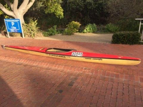 Popes big foot assegai K1 canoe