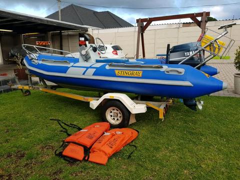 Stingray 4.2m Semi Rigid...Fully rigged and Serviced
