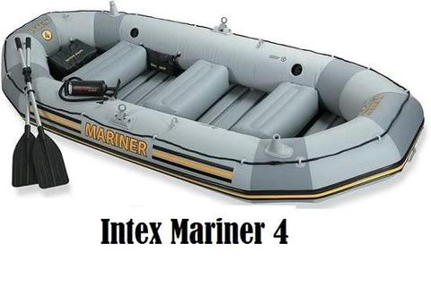 Intex Mariner 4 boat and motor