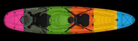 Brand New Fluid Synergy 2 Seater Kayak Including 1 FREE PADDLE - Shipped to door SA