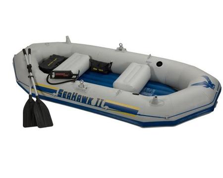 SeaHawk II Inflatable Boat plus Outboard Bracket and Pump