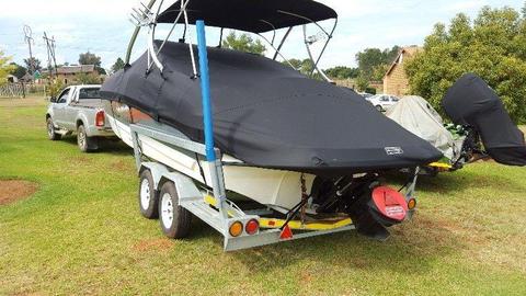 Custom made boat and Jetski covers for towing and storage - it fits like a glove