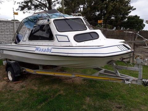 Sportsman 4,2m Cabin Boat with 30hp Yamaha motor