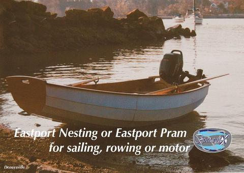 BUILD TO ORDER PRAM: SAILING OR ROWING OR OUTBOARD OR FULL HOUSE nesting or traditional hull