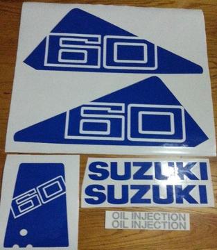 Suzuki DT 60 outboard motor decals stickers graphics