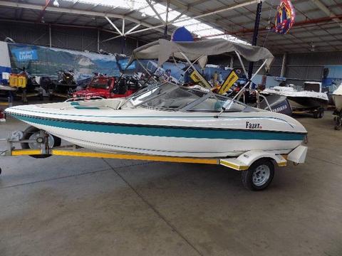 fazer 16 on trailer 115 yamaha trim & tilt 183 hours