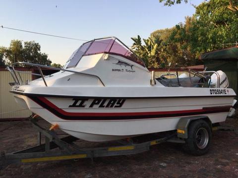 T-CAT 2x90hp Evinrude Sea Fishing Boat 17,6ft