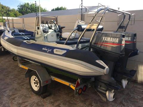 5.5m Stingray fully rigged with 60hp Yamaha's