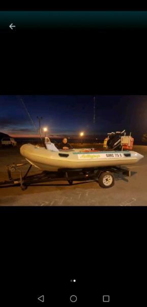 Semi-Rigid Aquarius Rubber Duck 4.2m For Sale