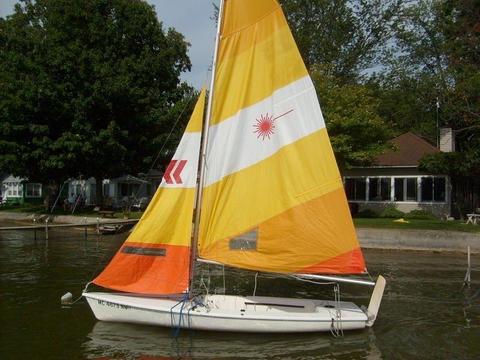 Laser 2 sailing boat